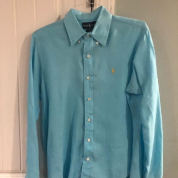 Blue Ralph Lauren Long sleeve polo shirt - Picture 2 of 3